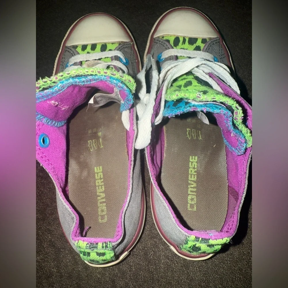 Converse Multicolor Sneakers, Sz 1 Youth